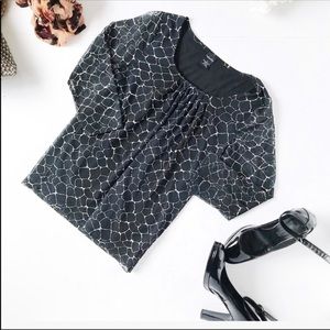 - 3/$20 Rafaella Black and Ivory Blouse.